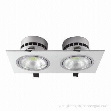 10 x 2 x 1W COB LED Ceiling Downlights with 85-265V AC Input Voltage